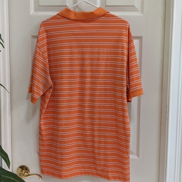 Nike Men's XL Golf Polo Short Sleeve Orange/White - Picture 8 of 11